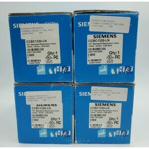 NEW Lot of 4- Siemens CCTV Security Cameras CCBC1320-LN 1/3" Standard Resolution
